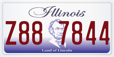 IL license plate Z887844
