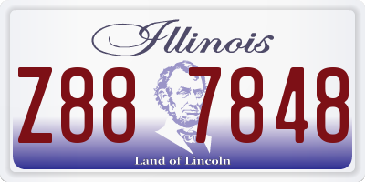 IL license plate Z887848