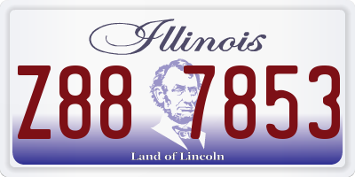 IL license plate Z887853