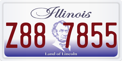 IL license plate Z887855