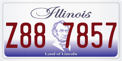IL license plate Z887857