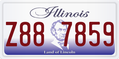 IL license plate Z887859
