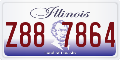 IL license plate Z887864