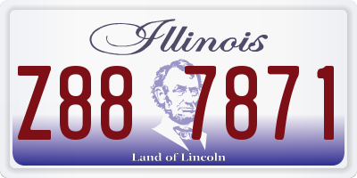 IL license plate Z887871
