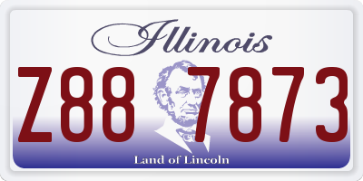 IL license plate Z887873