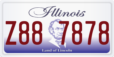 IL license plate Z887878