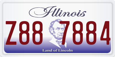 IL license plate Z887884