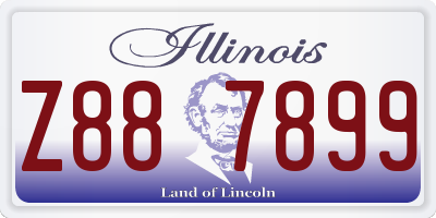 IL license plate Z887899