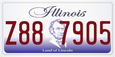 IL license plate Z887905