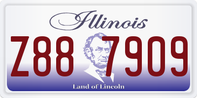 IL license plate Z887909