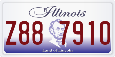 IL license plate Z887910