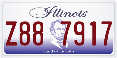 IL license plate Z887917