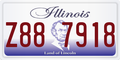 IL license plate Z887918