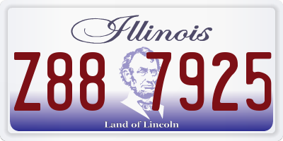 IL license plate Z887925