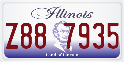 IL license plate Z887935
