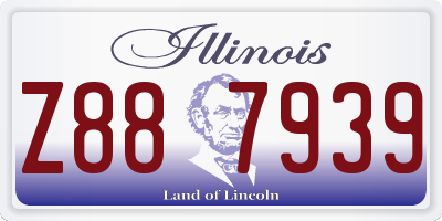 IL license plate Z887939