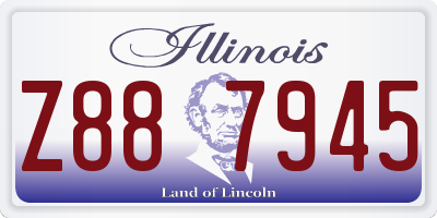 IL license plate Z887945