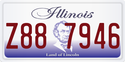 IL license plate Z887946