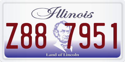 IL license plate Z887951