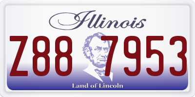 IL license plate Z887953
