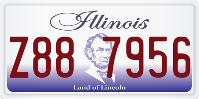 IL license plate Z887956