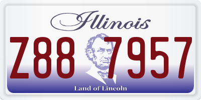 IL license plate Z887957