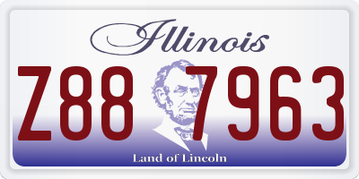 IL license plate Z887963