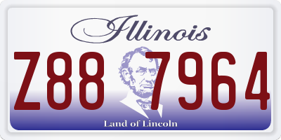 IL license plate Z887964