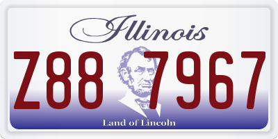 IL license plate Z887967