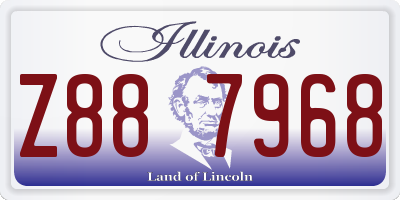 IL license plate Z887968