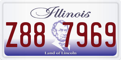 IL license plate Z887969
