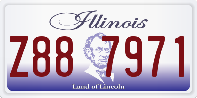 IL license plate Z887971