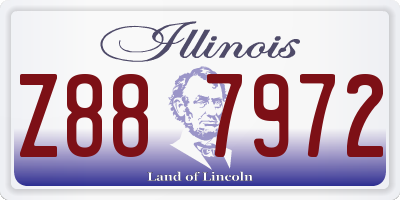 IL license plate Z887972