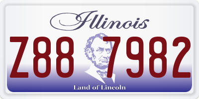 IL license plate Z887982