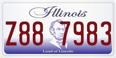 IL license plate Z887983