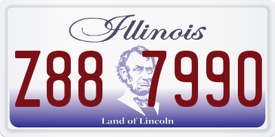 IL license plate Z887990
