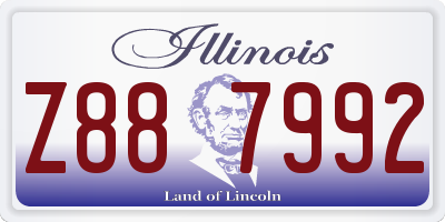 IL license plate Z887992
