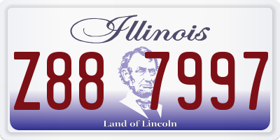 IL license plate Z887997