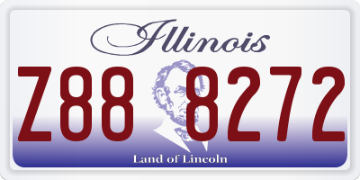 IL license plate Z888272