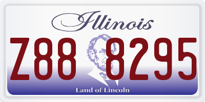 IL license plate Z888295