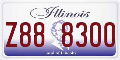 IL license plate Z888300