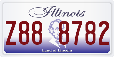 IL license plate Z888782