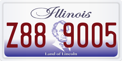 IL license plate Z889005