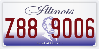 IL license plate Z889006