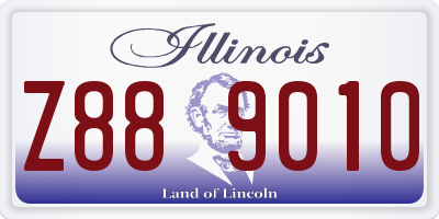 IL license plate Z889010