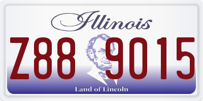 IL license plate Z889015