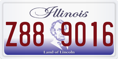 IL license plate Z889016