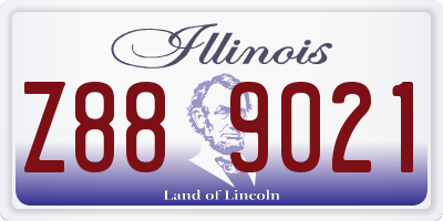 IL license plate Z889021