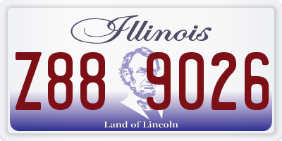 IL license plate Z889026