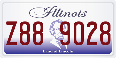 IL license plate Z889028